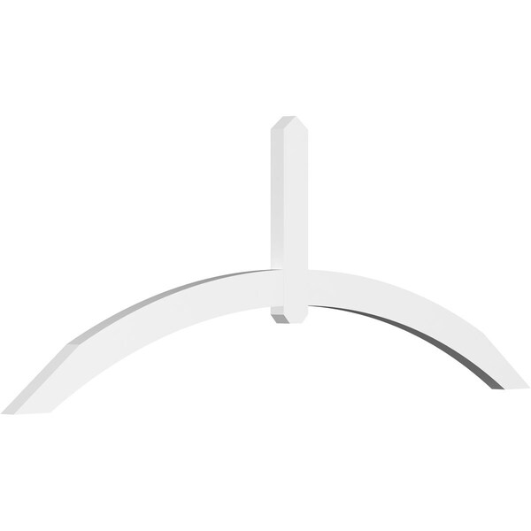 Ekena Millwork Archdale Architectural Grade PVC Gable Bracket, 84"W x 31 1/2"H x 2"D x 4"F, 9/12 Pitch GBP084X32X0204ARC00 - main